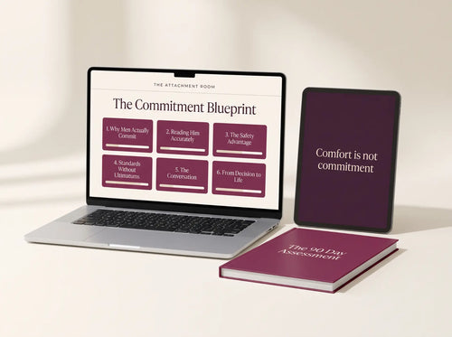 The Attachment Room course on laptop, tablet and phone